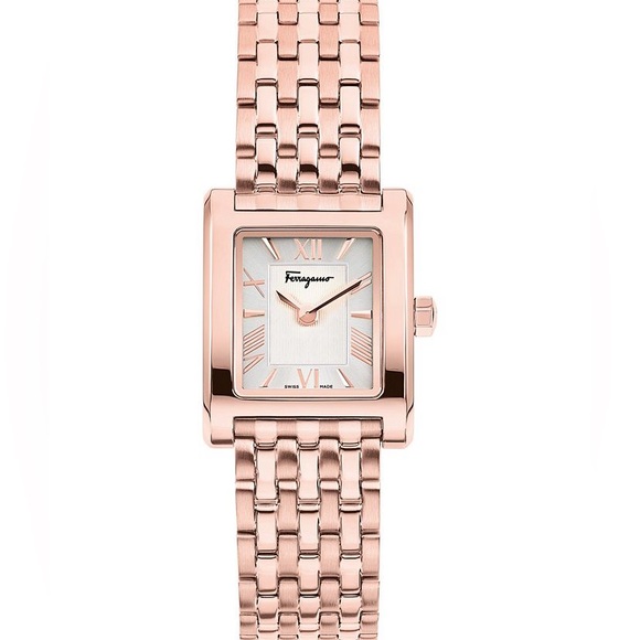 Salvatore Ferragamo Rose Gold Lace Watch - Picture 3 of 5